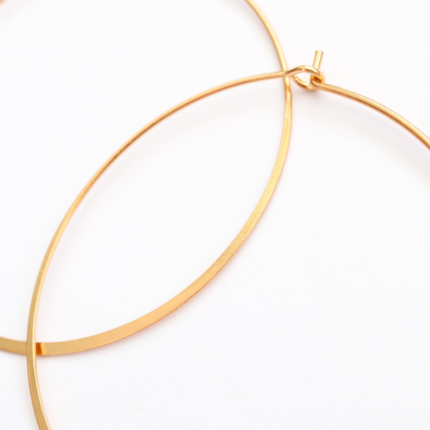 Greer Hoops - Brushed Gold