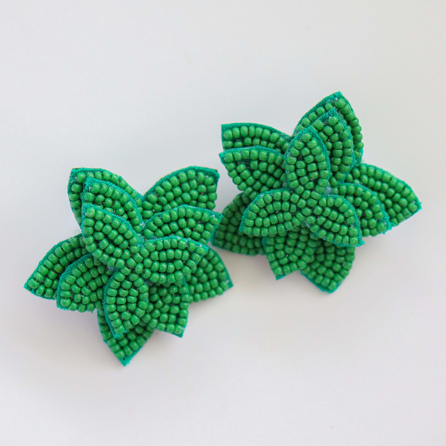 Flora Studs - Emerald