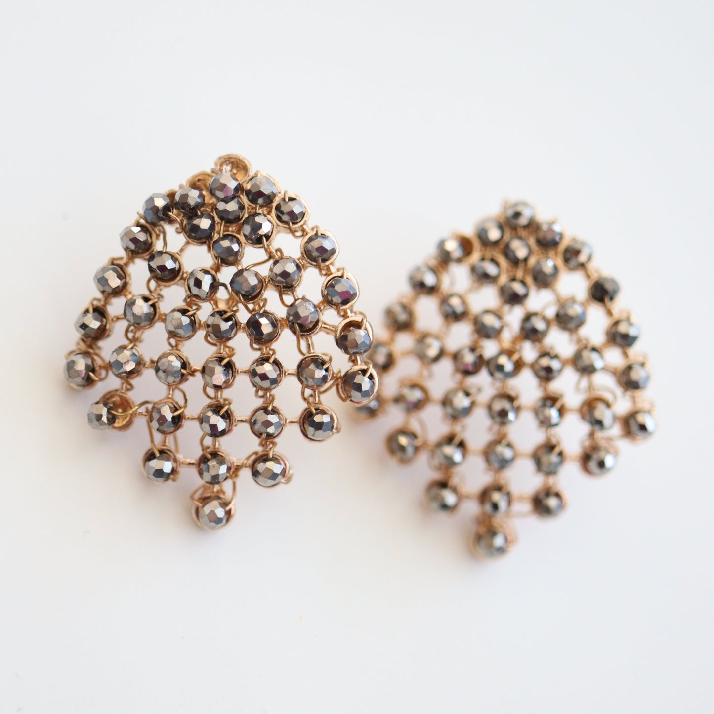 Hematite Chandelier Studs