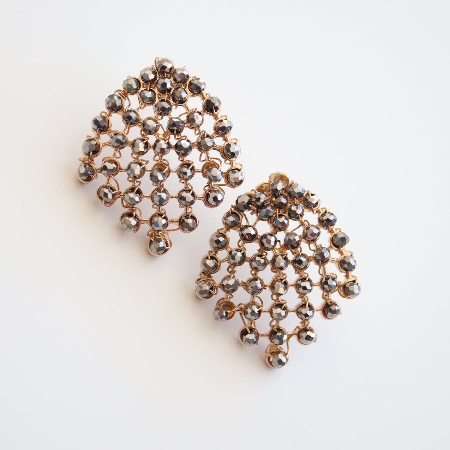 Hematite Chandelier Studs