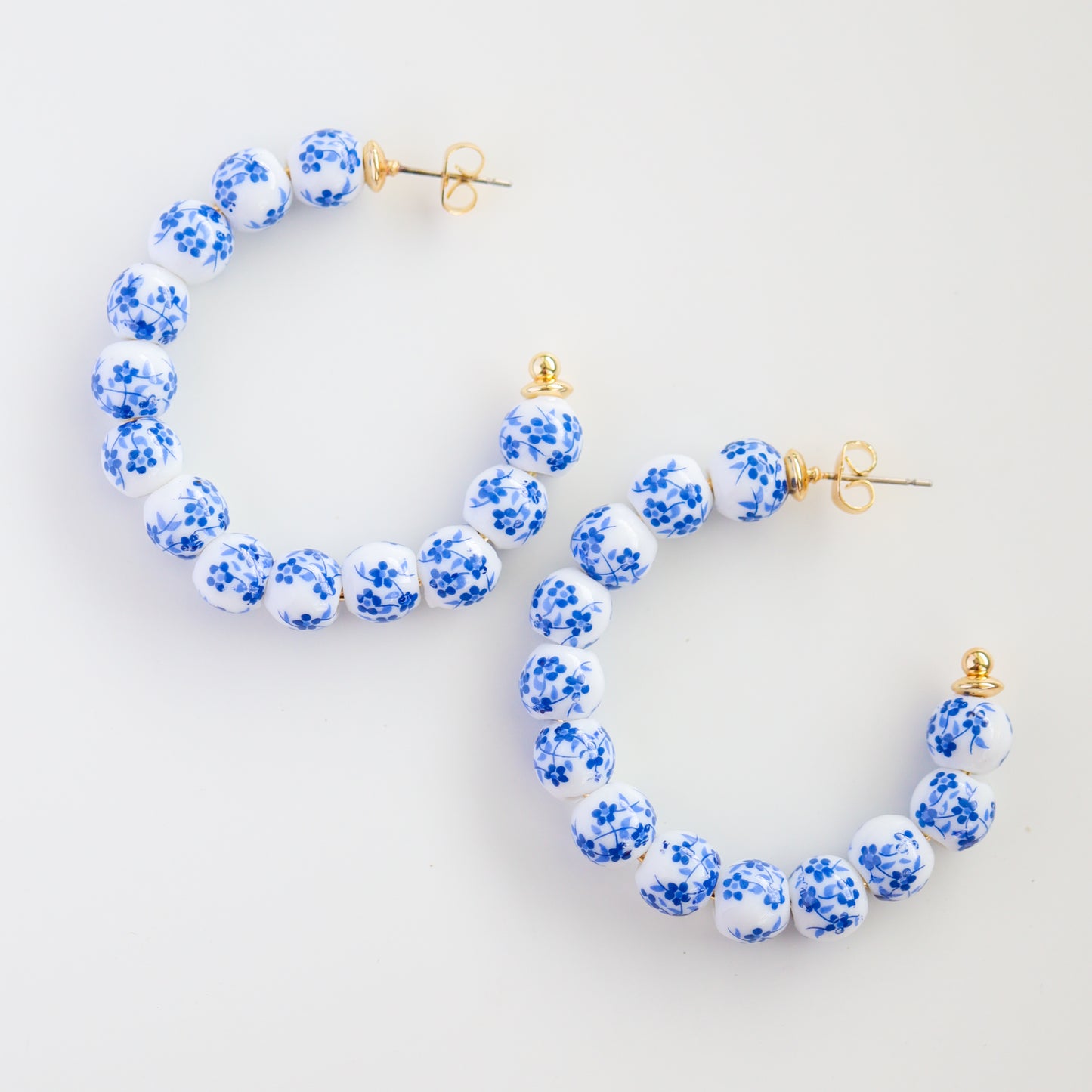 Ginger Hoops - Blue and White