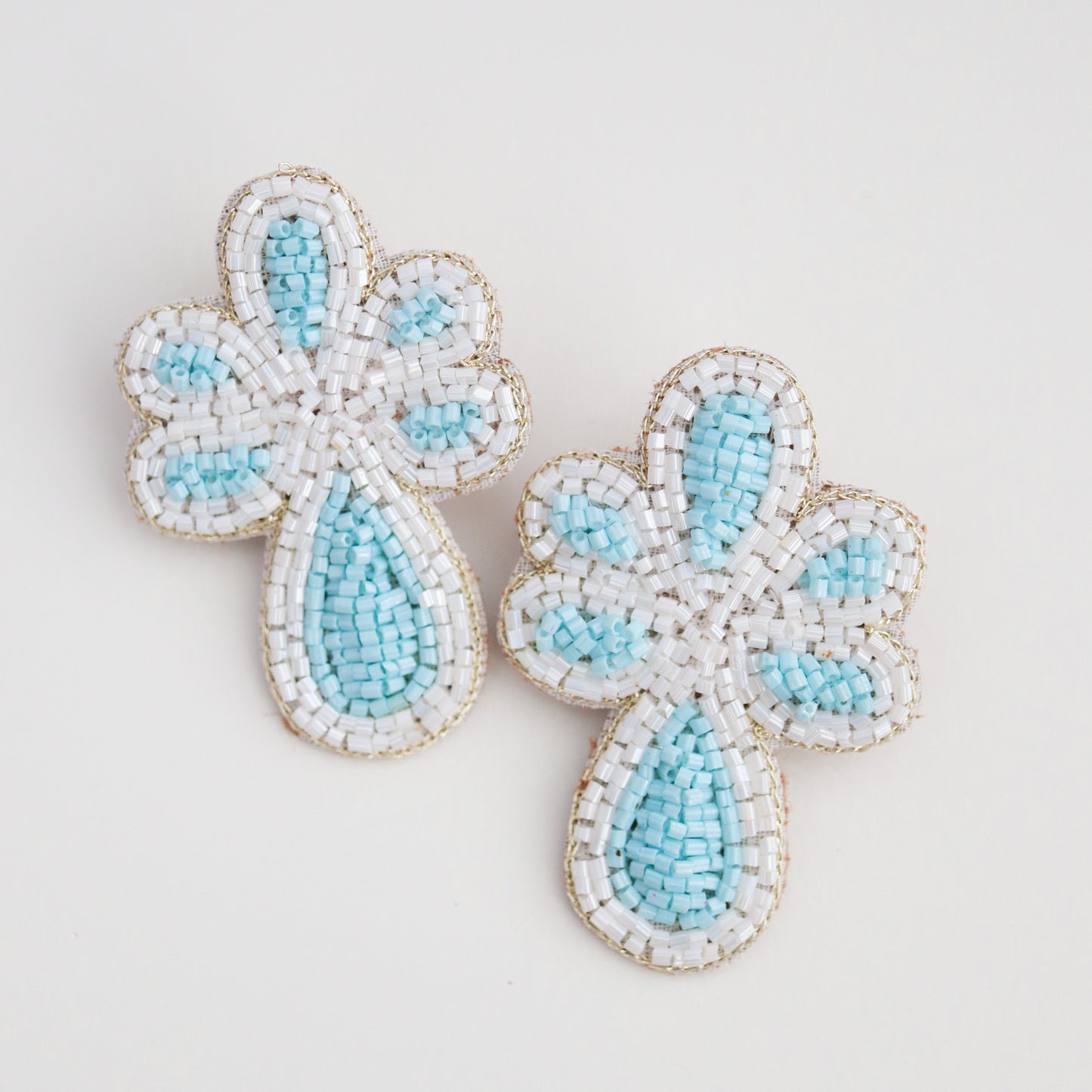 Poppy Earrings - Light Blue
