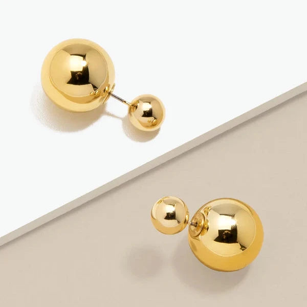 Gold Peekaboo Studs