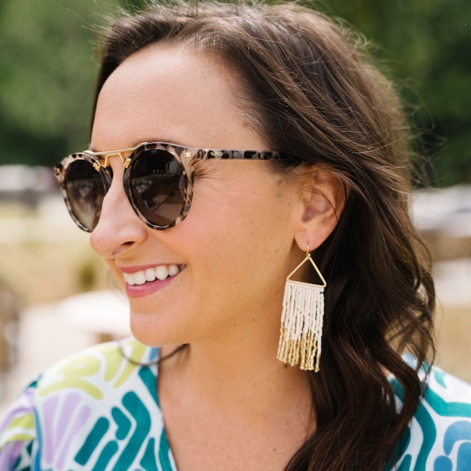 Stella Earrings - Ecru
