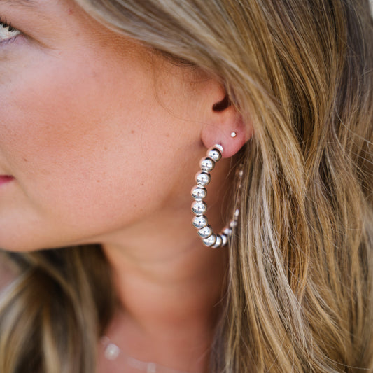 Ginger Hoops - Silver