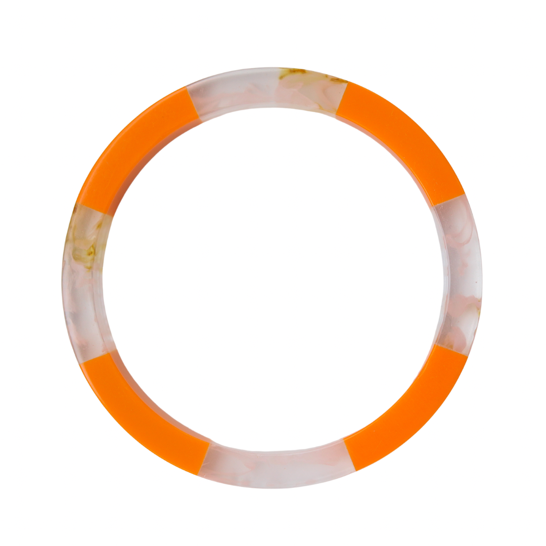 Luna Bangle - Tangerine Orange