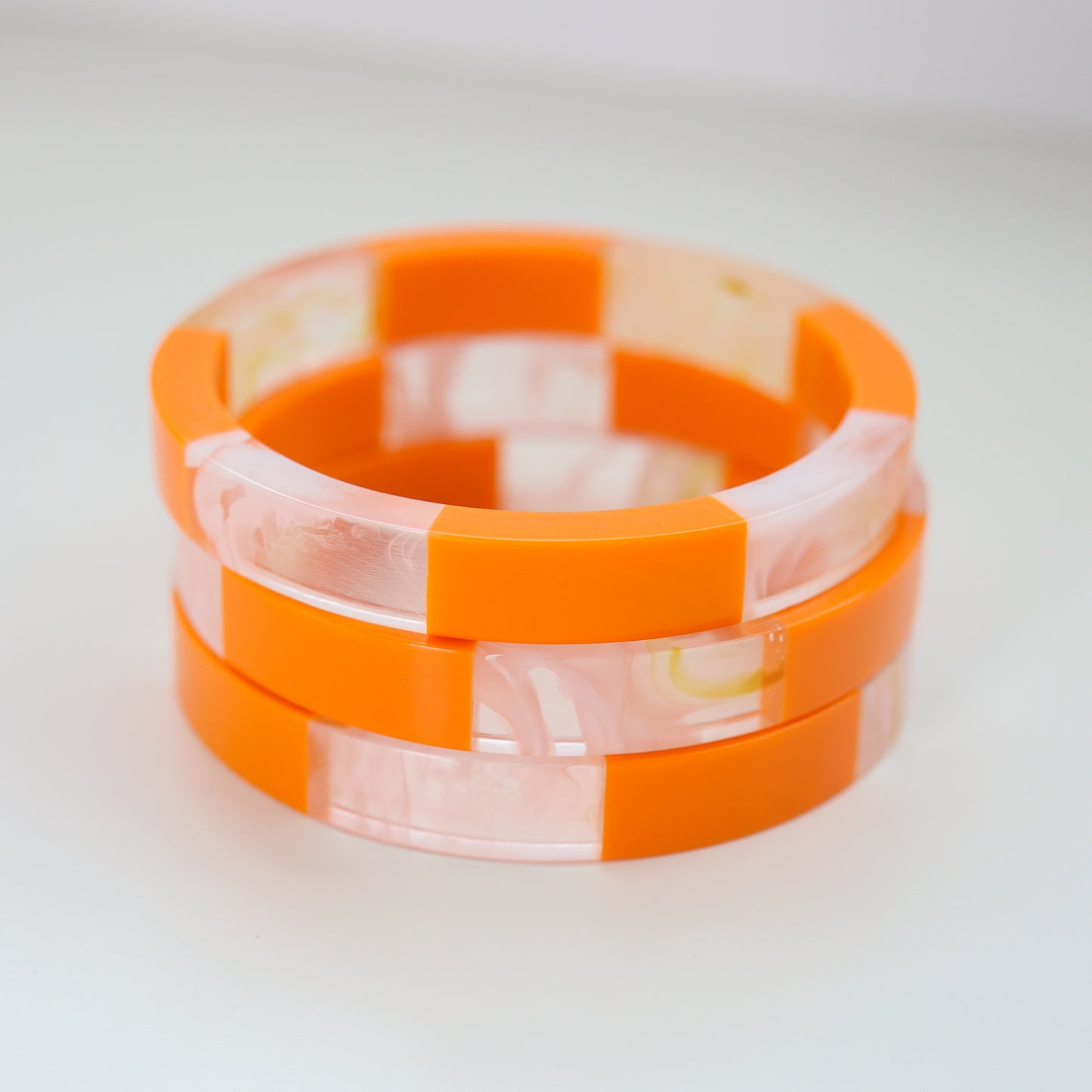 Luna Bangle - Tangerine Orange