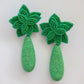 Flora Dangle Earrings - Emerald