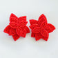 Flora Studs - Ruby