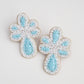 Poppy Earrings - Light Blue