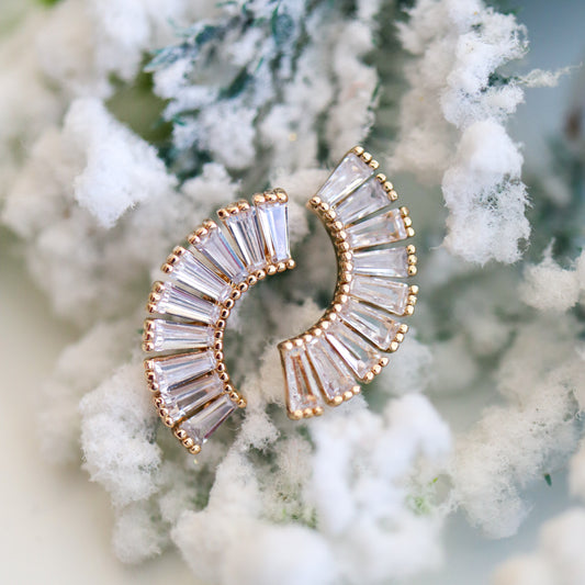 Curved Baguette Studs