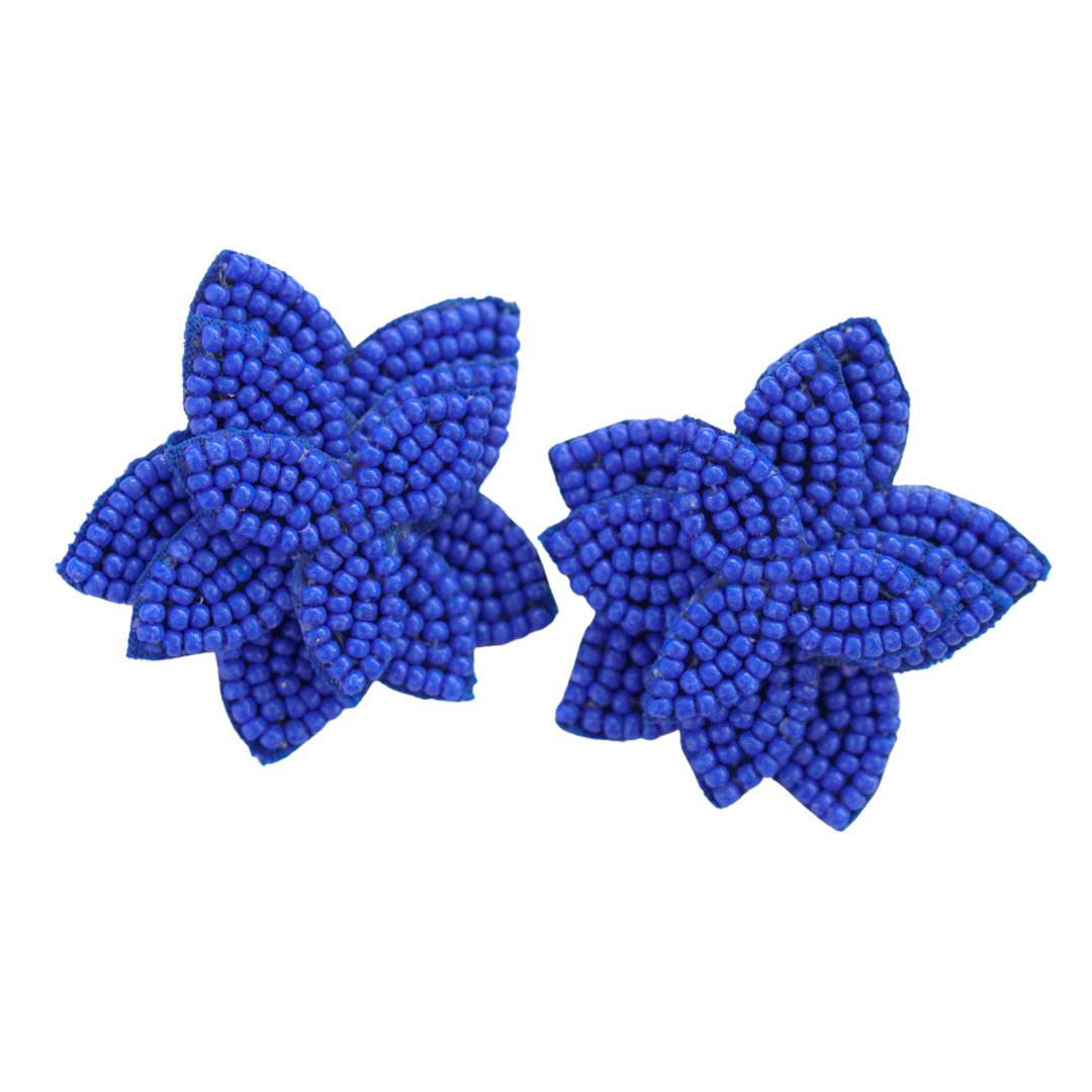 Flora Studs - Sapphire