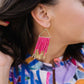 Stella Earrings - Bright Coral