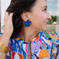 Flora Studs - Sapphire